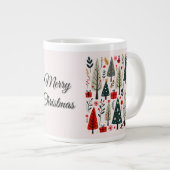 Whimsical Weihnachtsbaumwald Jumbo-Tasse (Vorderseite Rechts)