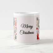 Whimsical Weihnachtsbaumwald Jumbo-Tasse (Vorderseite)