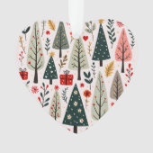Whimsical Weihnachtsbaumwald Ornament (Vorderseite)