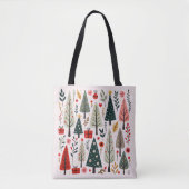 Whimsical Weihnachtsbaumwald Tasche (Vorderseite)