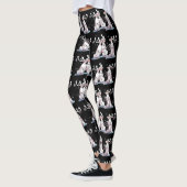 Whimsical Weihnachtsgesang Karibik entwickelt Leggings (Links)