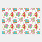 Whimsical Weihnachtsgeschenke Geschenkpapier Set (Vorderseite 2)
