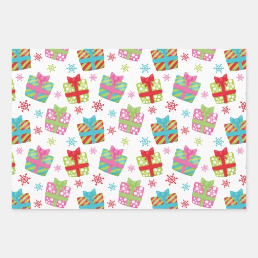 Whimsical Weihnachtsgeschenke Geschenkpapier Set (Vorderseite 2)