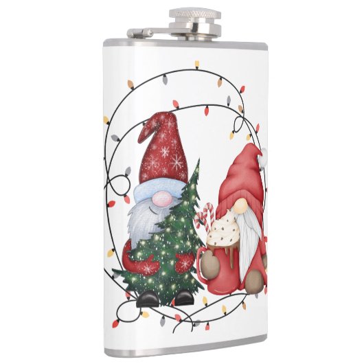 Whimsical Weihnachtsgnomes Flachmann (Rechts)