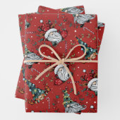 Whimsical Weihnachtsgnomes Geschenkpapier Set (Beispiel)