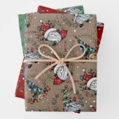 Whimsical Weihnachtsgnomes Geschenkpapier Set (Beispiel)