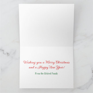 Whimsical Weihnachtskarte Rot Schwarz Karte