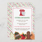 Whimsical Weihnachtskochaustausch Einladung (Vorne/Hinten)