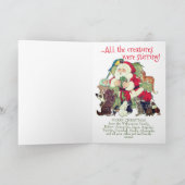 Whimsical Weihnachtsmann Haustiere Weihnachten Nie (Innenseite)