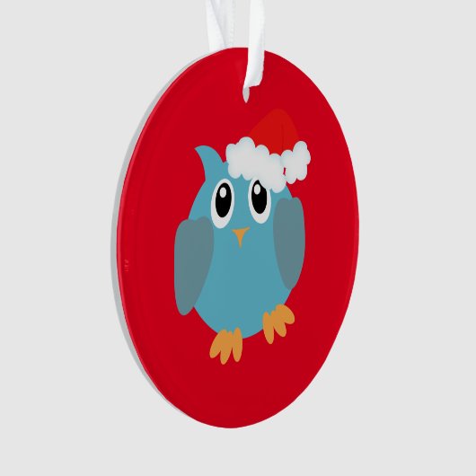 Whimsical Weihnachtsschale Acrylschmuck Ornament (Vorderseite)