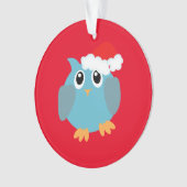 Whimsical Weihnachtsschale Acrylschmuck Ornament (Vorderseite)