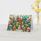 Whimsical Weirdos Birthday Bash Karte (Gelbe Blume)