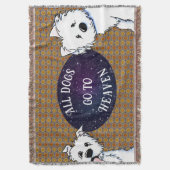 Whimsical Westies Throw Blanket Decke (Vorderseite Vertikal)