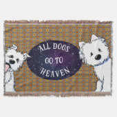 Whimsical Westies Throw Blanket Decke (Vorderseite)