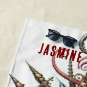 WHIMSICAL WHACKACKY STEAMPUNK SCALLOP MUSCHEL auf Strandtuch (Beispiel)