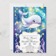 Whimsical Whale Baby Dusche