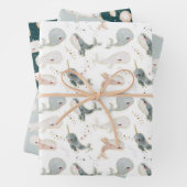 Whimsical Whale Ocean Sea Party gibt Dekoration Geschenkpapier Set (Beispiel)