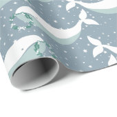 Whimsical Whale Weihnachten Geschenkpapier (Rolleneckpunkt)