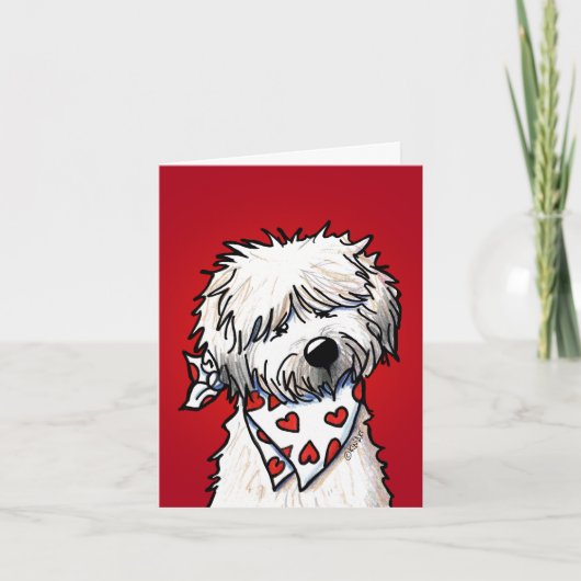 Whimsical Wheaten Terrier Dankeskarte (Vorderseite)