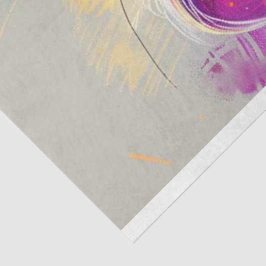 Whimsical Whiskers Abstrakt Mouse Decoupage Seidenpapier (Ausschnitt)