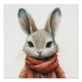 Whimsical Whiskers: Ein bisschen Whimsy Bunny Poster (Vorderseite)