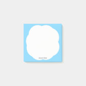 Whimsical White Cloud Blue Sky Minimal Moderne Post-it Klebezettel (Vorderseite)
