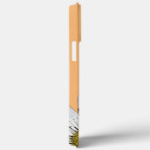 Whimsical White Daisies Boho Orange Case-Mate iPhone Hülle (Rückseite / Rechts)