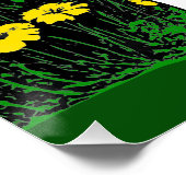 Whimsical White Lila Birthday Unicorn Poster (Ecke)