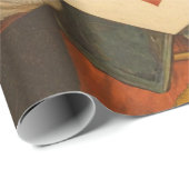 Whimsical White Rabbit Hearts Enchanted Wonderland Geschenkpapier (Rolleneckpunkt)