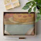 Whimsical White Rabbit Hearts Enchanted Wonderland Seidenpapier (Geschenk)