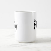 Whimsical Wifey Brush Script Text für sie Kaffeetasse (Mittel)