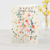 Whimsical Wild Blume Muttertagskarte Karte (Gelbe Blume)