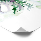 Whimsical & Wild, Bridal Cascading Bouquet 1, Poster (Ecke)