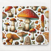 Whimsical Wild Mushrooms Mousepad (Vorne)