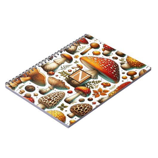 Whimsical Wild Mushrooms Notizblock (Linke Seite)