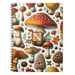 Whimsical Wild Mushrooms Notizblock