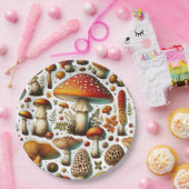 Whimsical Wild Mushrooms Pappteller (Party)