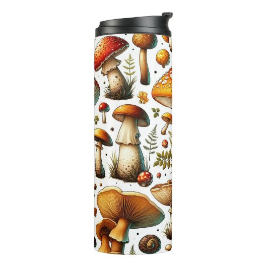 Whimsical Wild Mushrooms Thermosbecher (Nach links gedreht)