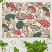 Whimsical Wild Pilze & Giftpilz Geschirrtuch (Gefaltet)