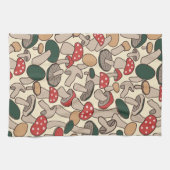 Whimsical Wild Pilze & Giftpilz Geschirrtuch (Horizontal)