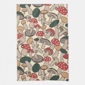 Whimsical Wild Pilze & Giftpilz Geschirrtuch (Vertikal)