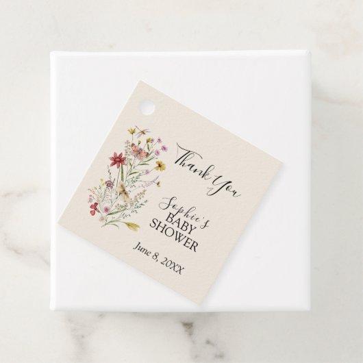 Whimsical Wildblume Baby im Blut Geschenkanhänger (Beispiel)