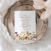 Whimsical Wildblume Boho Wedding Einladung