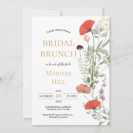 Whimsical Wildblume Bridal Dusche Einladung