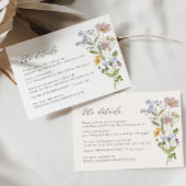 Whimsical Wildblume Elegante Wedding RSVP Card