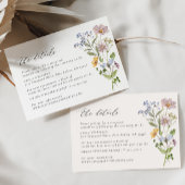 Whimsical Wildblume Elegante Wedding RSVP Card Karte