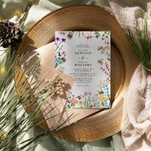 Whimsical Wildblume Garden Summer Boho Wedding