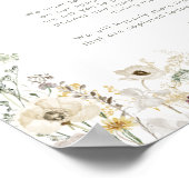 Whimsical Wildblume Meadow Unplugged Zeremonie Poster (Ecke)