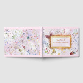 Whimsical Wildblume Pink Gästebuch (Voll)