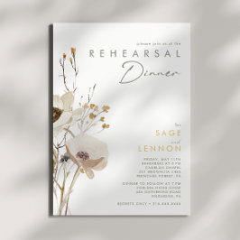 Whimsical Wildblume Probe Abendessen Einladung